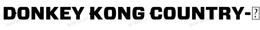 Donkey Kong Country字体转换
